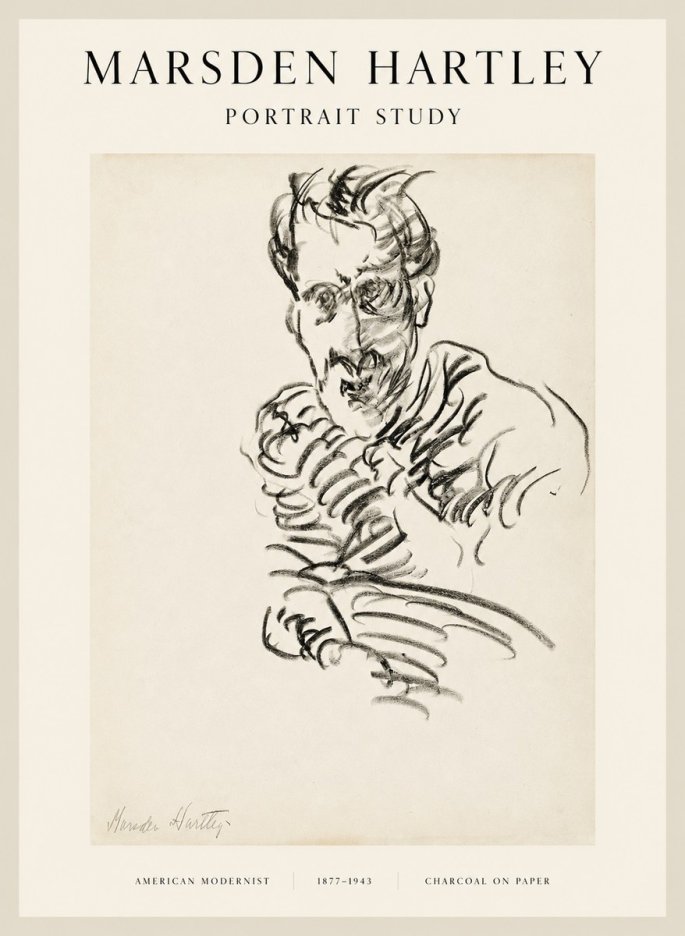 Marsden Hartley Portrait Study No1 - Poszter