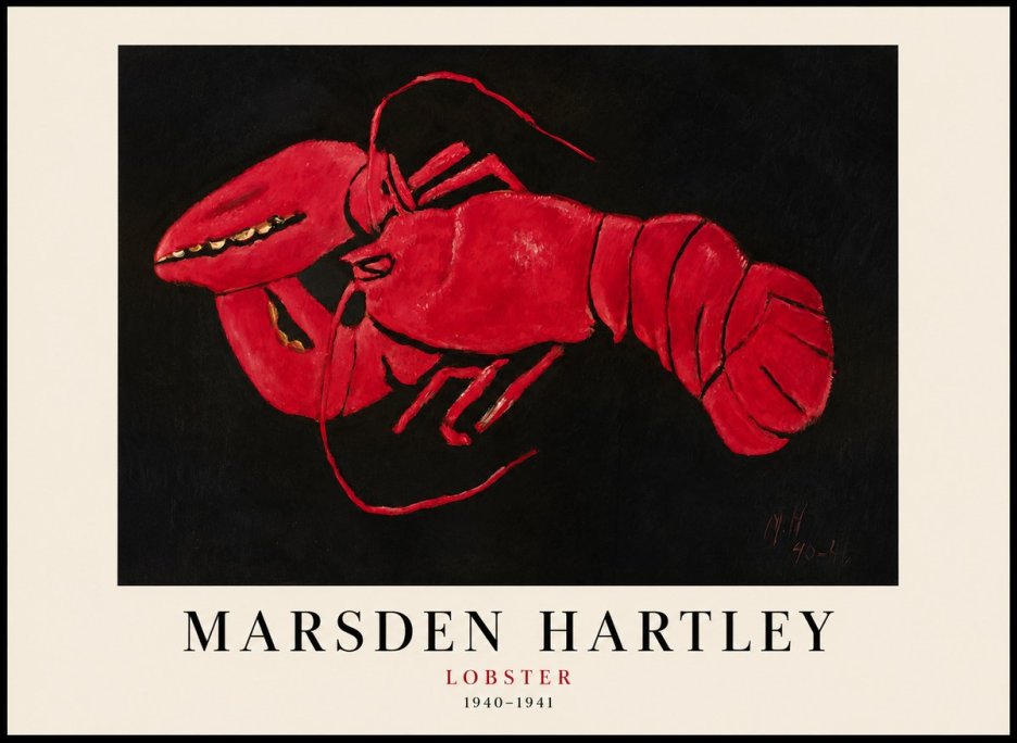 Marsden Hartley Lobster No1 - Poszter