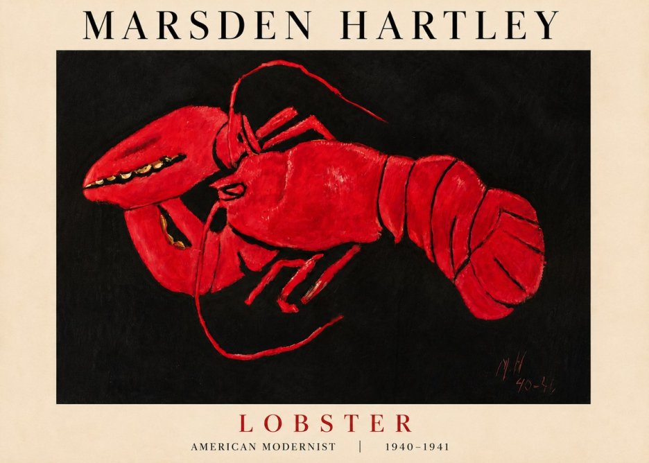 Marsden Hartley Lobster No3 - Poszter