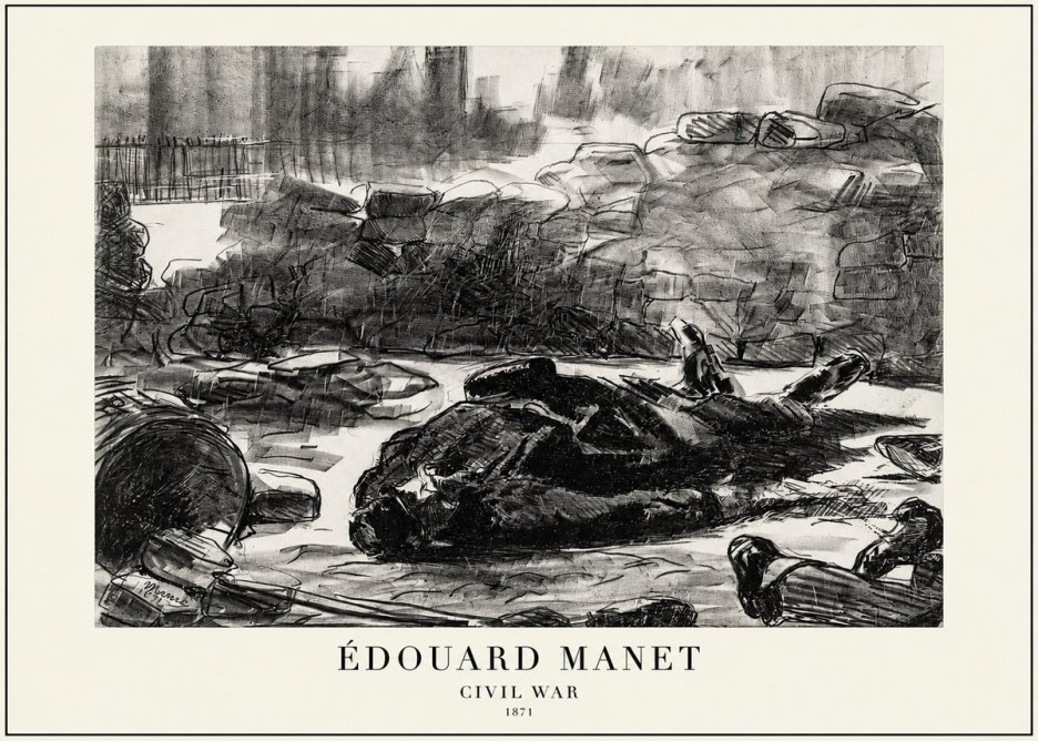 Édouard Manet Civil War No1 - Poszter