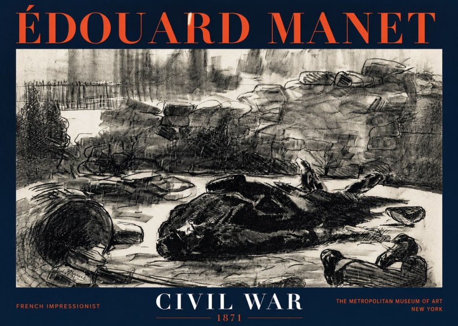 Édouard Manet Civil War No4 - Poszter
