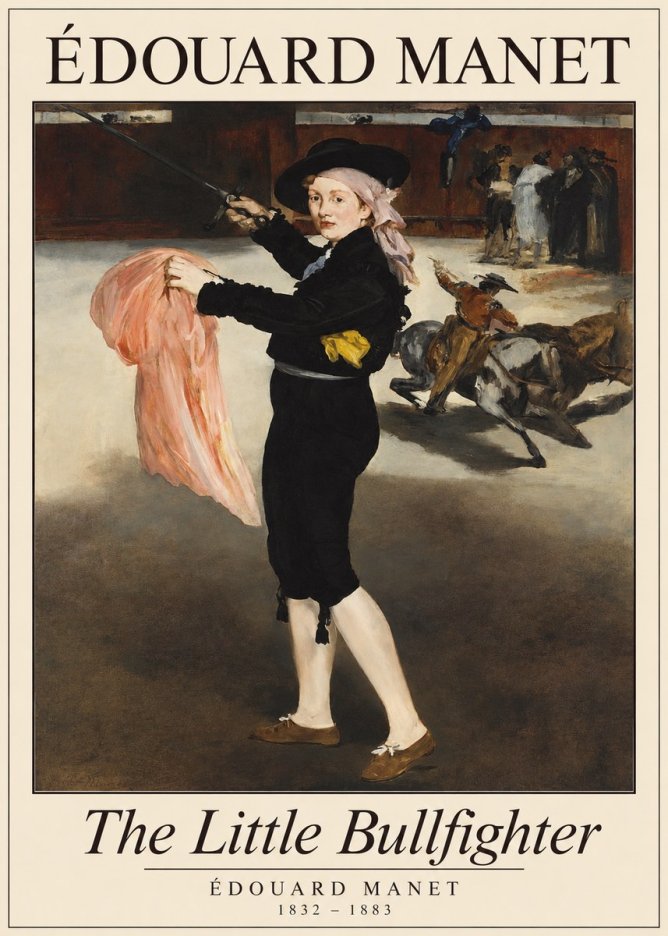 Édouard Manet The Little Bullfighter No1 - Poszter