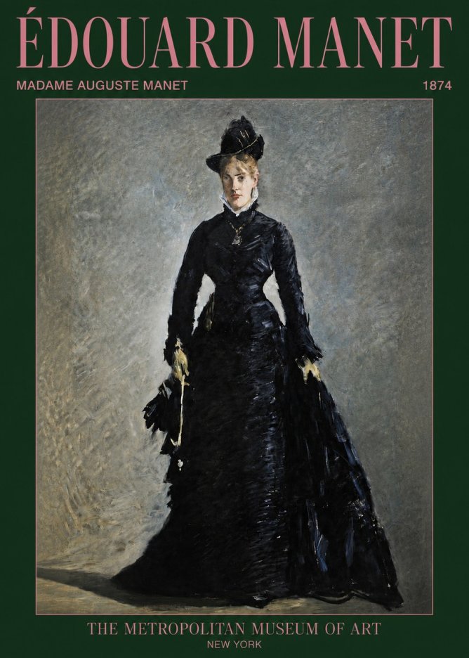 Édouard Manet Madame Auguste Manet No3 - Poszter