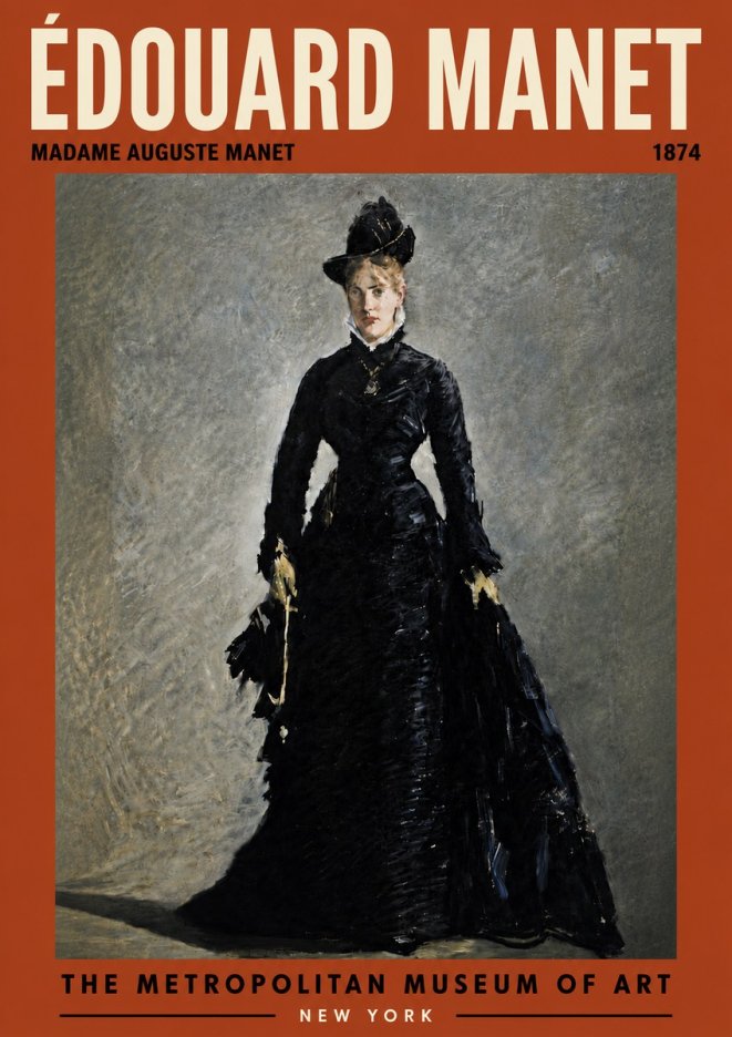 Édouard Manet Madame Auguste Manet No6 - Poszter