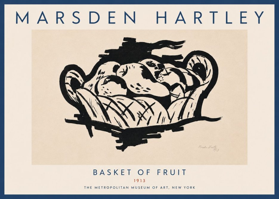 Marsden Hartley Basket of Fruit No5 - Poszter