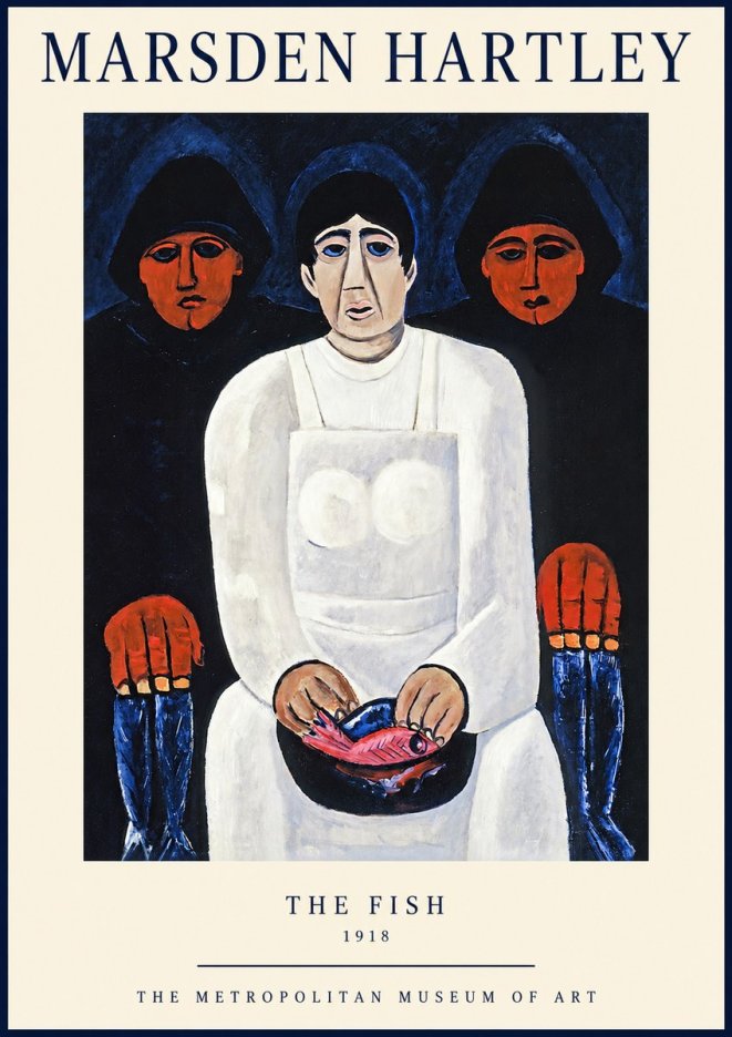 Marsden Hartley The Fish No1 - Poszter