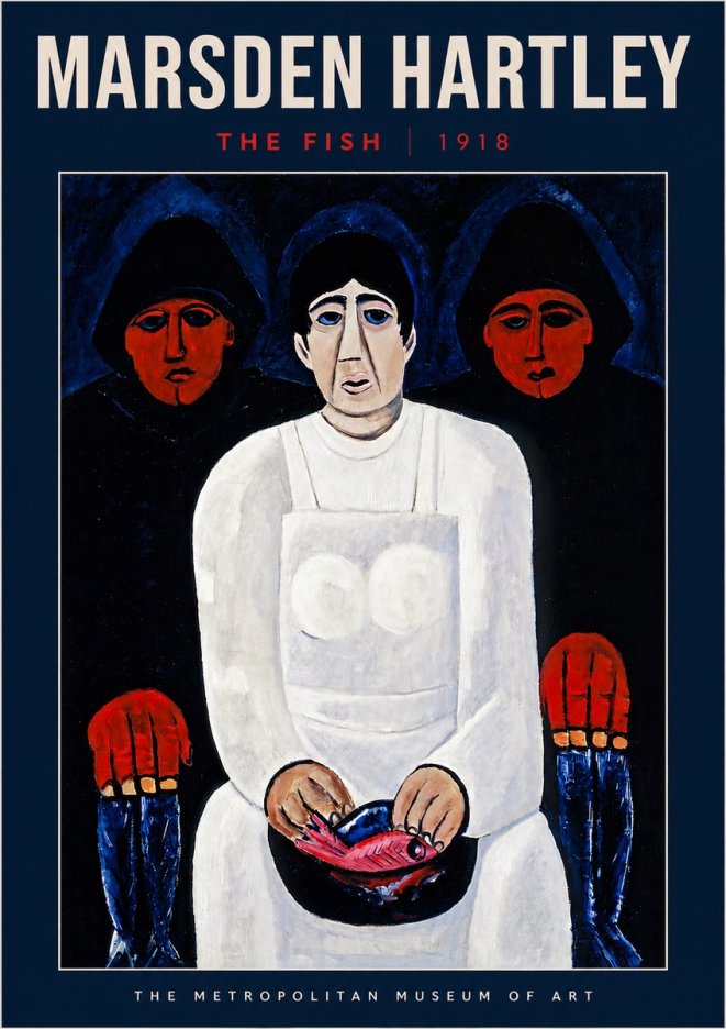 Marsden Hartley The Fish No4 - Poszter