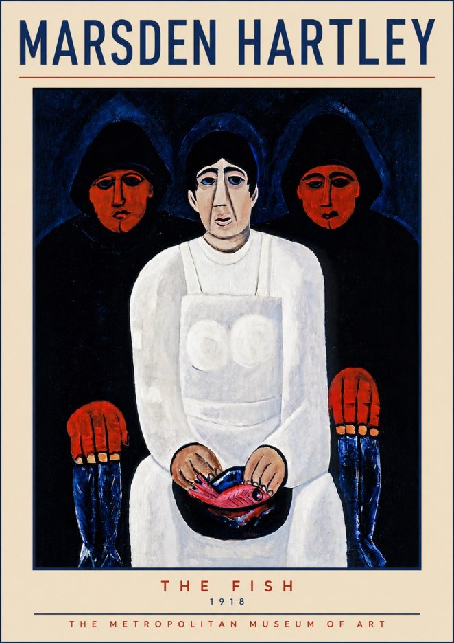 Marsden Hartley The Fish No5 - Poszter