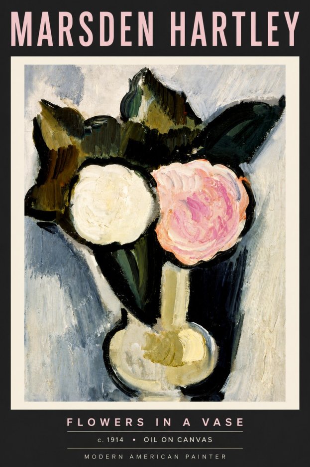 Marsden Hartley Flowers in a Vase No6 - Poszter