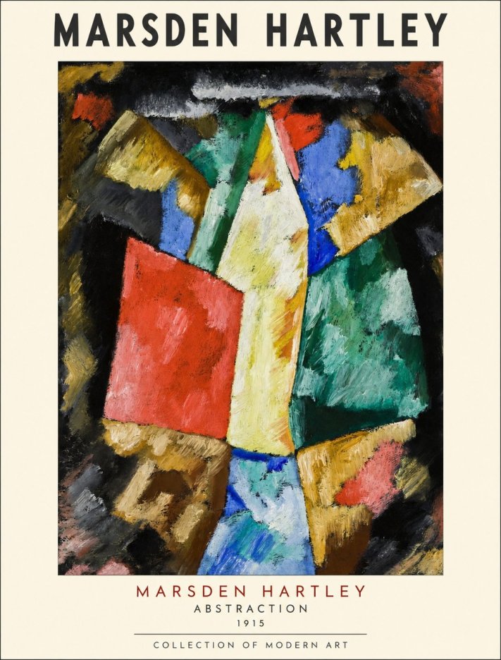 Marsden Hartley Abstraction No1 - Poszter