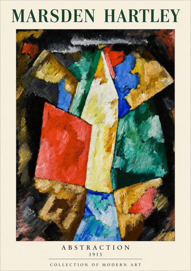 Marsden Hartley Abstraction No3 - Poszter