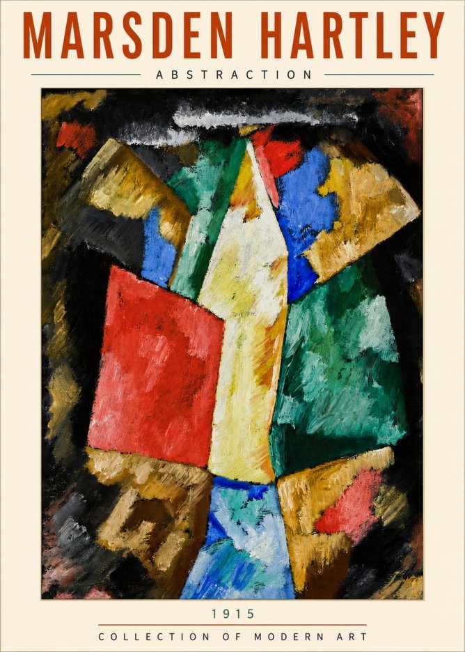 Marsden Hartley Abstraction No5 - Poszter