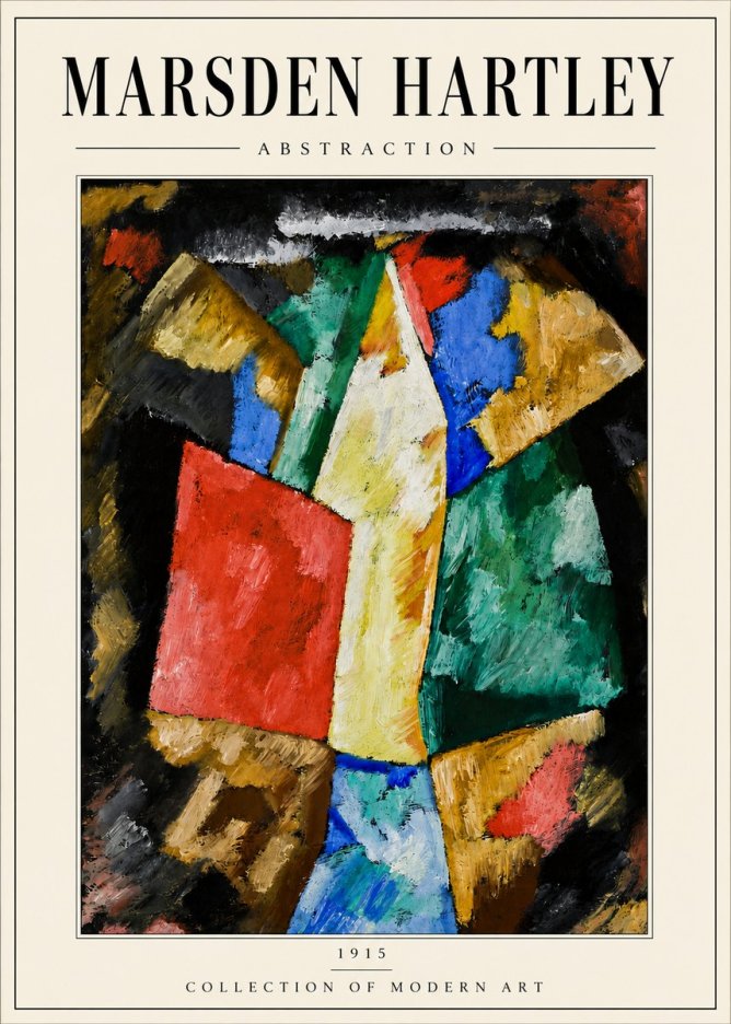 Marsden Hartley Abstraction No6 - Poszter
