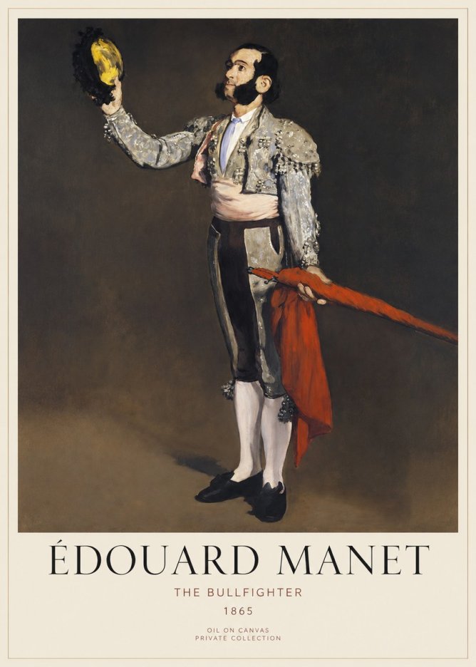 Édouard Manet The Bullfighter No6 - Poszter