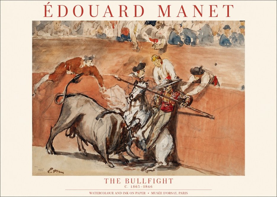 Édouard Manet The Bullfight I No1 - Poszter