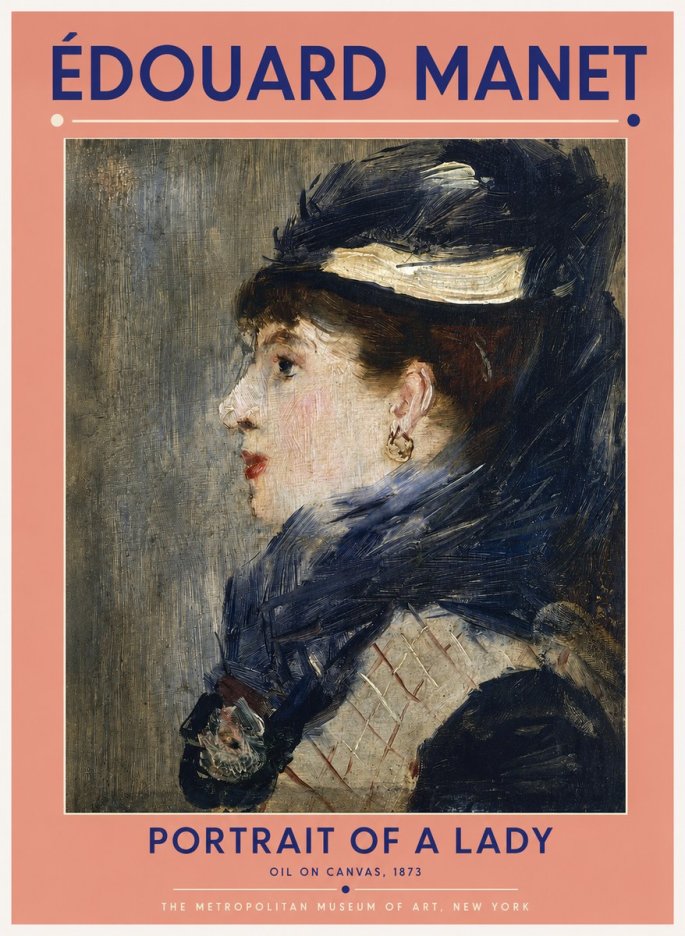 Édouard Manet Portrait of a Lady No2 - Poszter