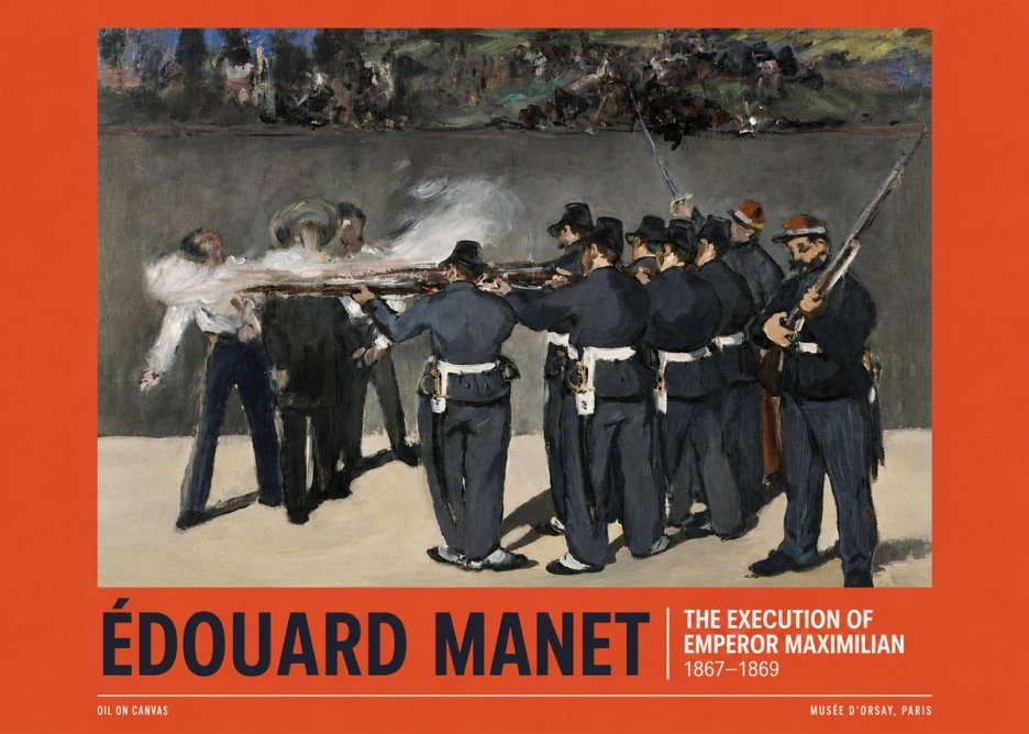 Édouard Manet The Execution of Emperor Maximilian No6 - Poszter