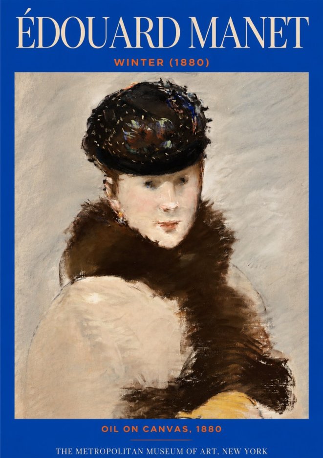 Édouard Manet Winter No2 - Poszter