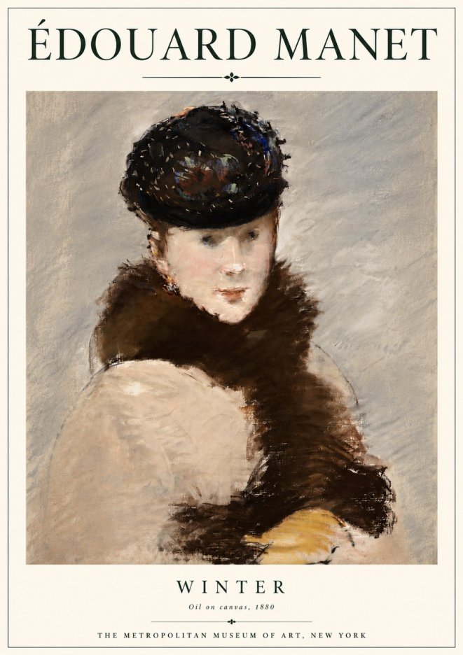 Édouard Manet Winter No4 - Poszter