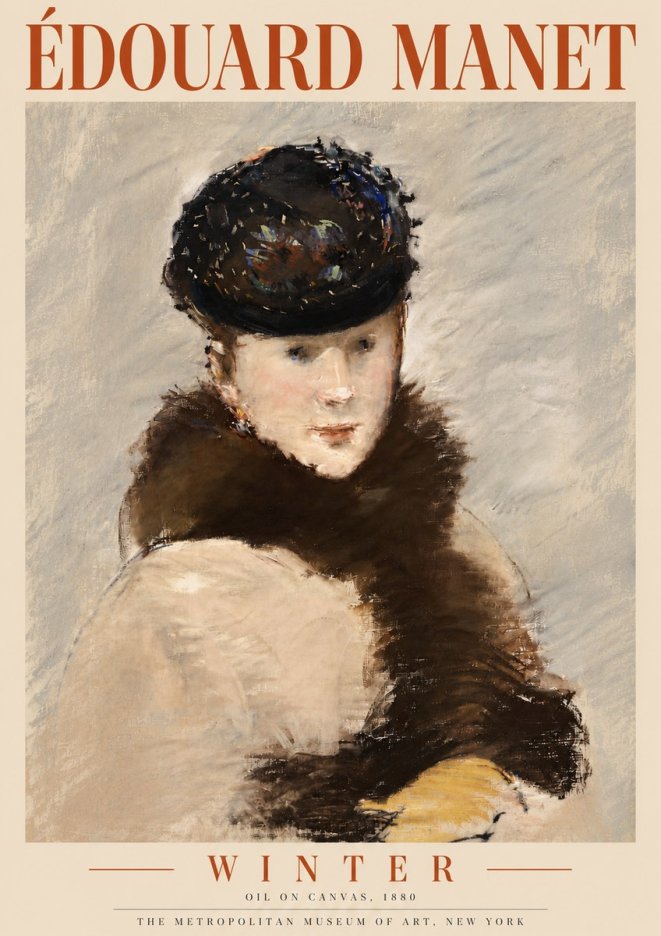 Édouard Manet Winter No5 - Poszter