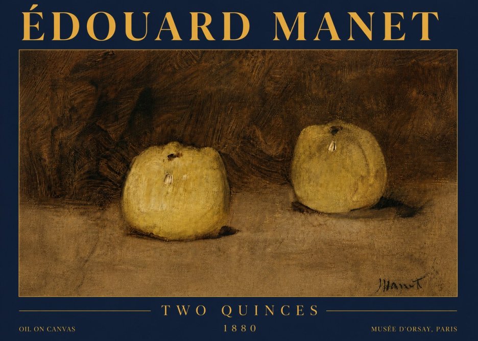 Édouard Manet Two Quinces No5 - Poszter
