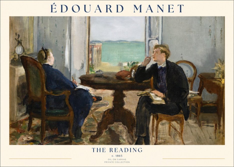 Édouard Manet The Reading No1 - Poszter