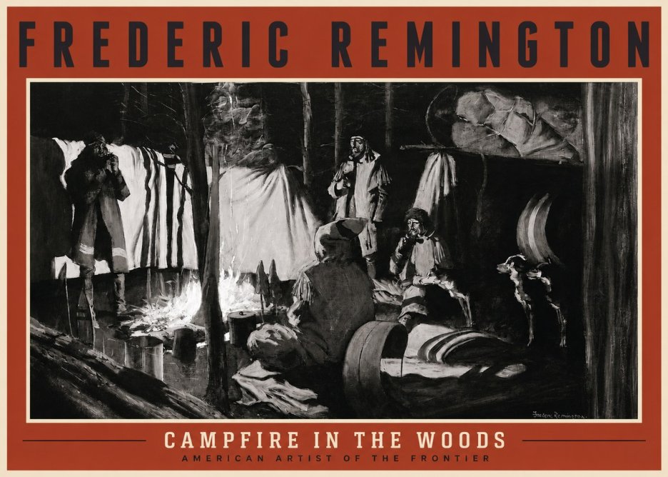 Frederic Remington A Trapper's Camp No2 - Poszter
