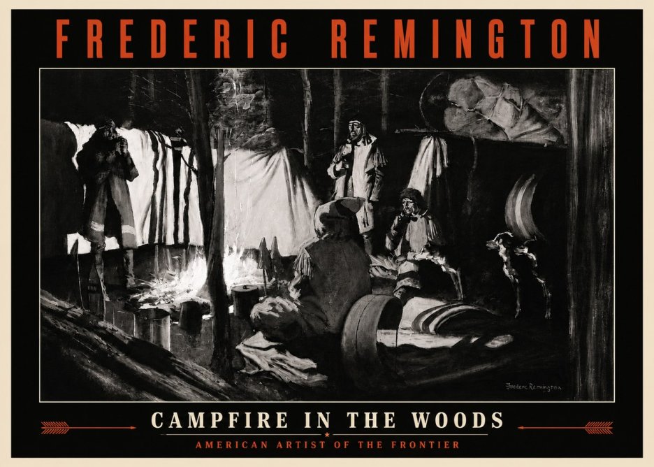 Frederic Remington A Trapper's Camp No4 - Poszter