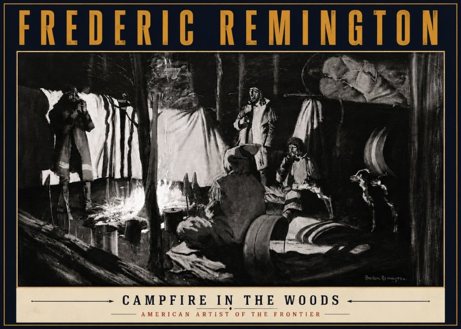 Frederic Remington A Trapper's Camp No5 - Poszter