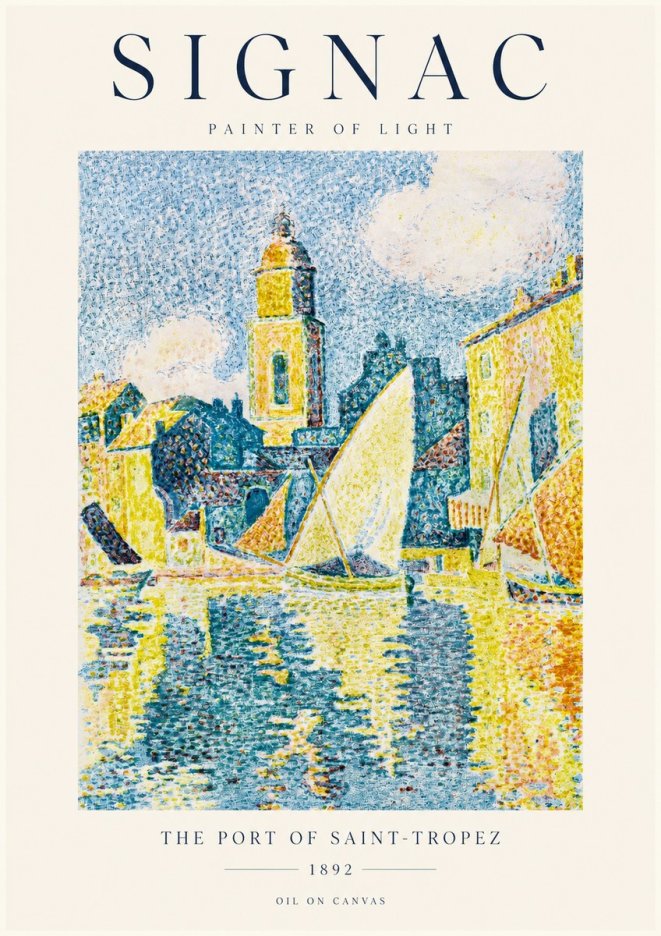 Signac The Port of Saint-tropez No1 - Poszter