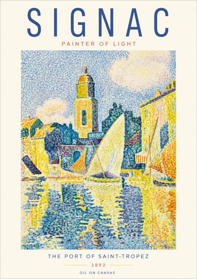 Signac The Port of Saint-tropez No3 - Poszter