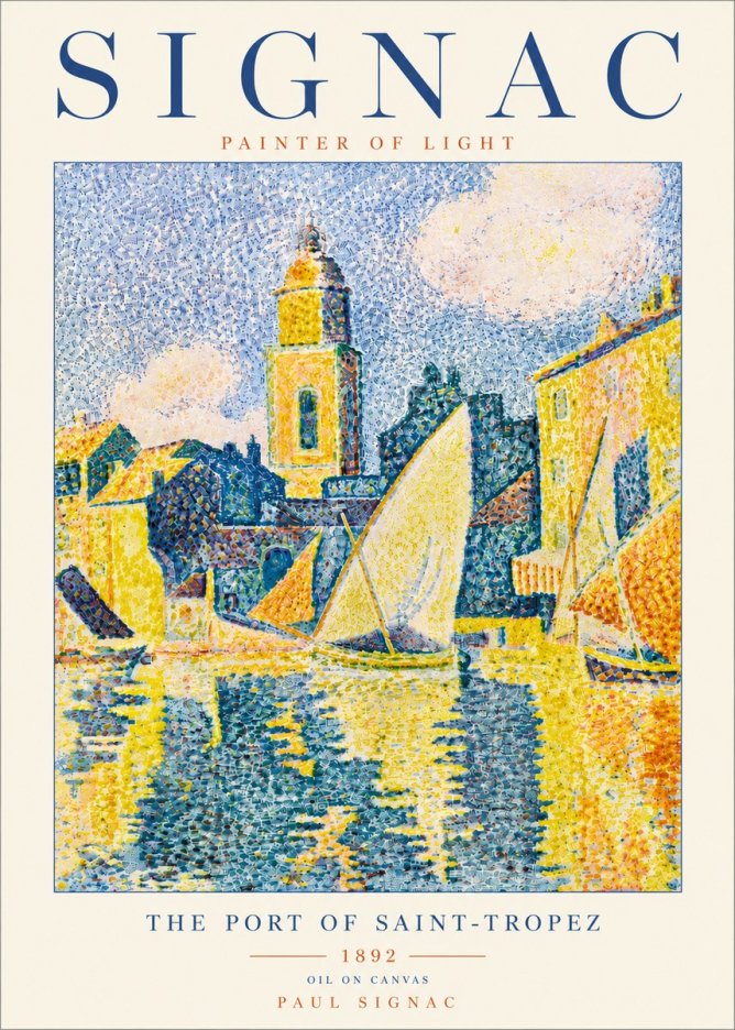 Signac The Port of Saint-tropez No6 - Poszter