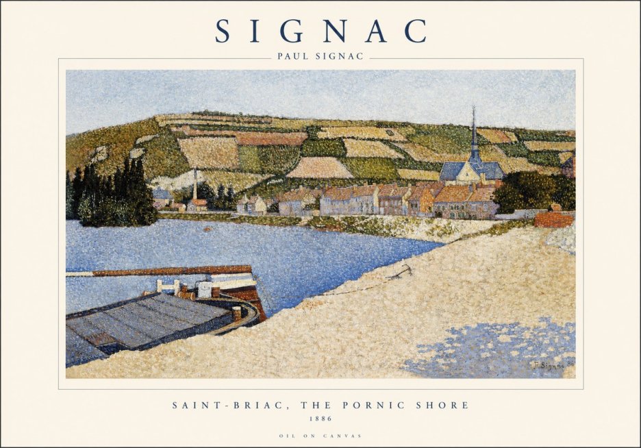 Signac Saint-briac, the Pornic Shore No1 - Poszter