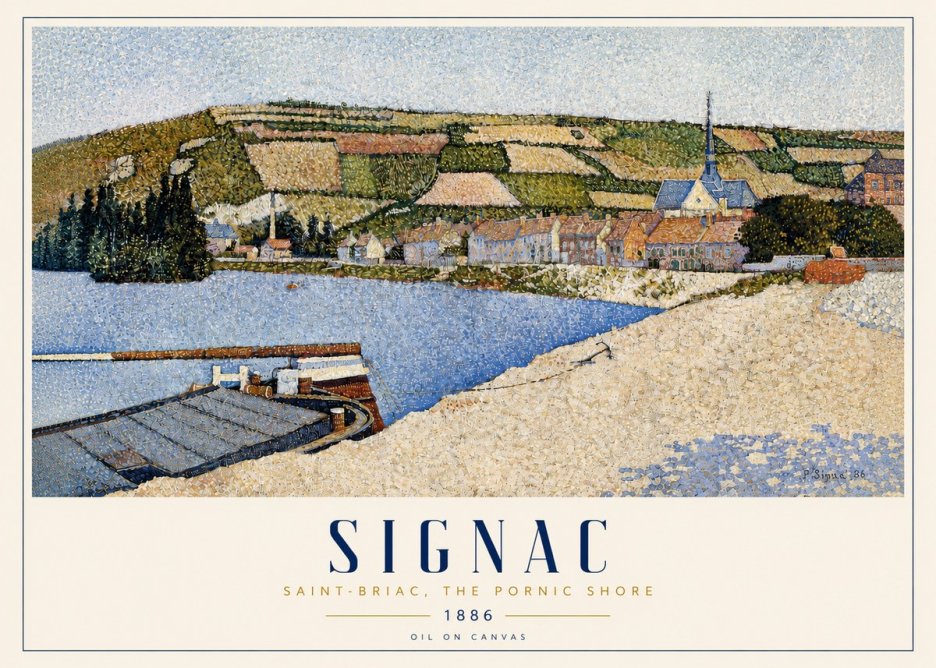 Signac Saint-briac, the Pornic Shore No3 - Poszter