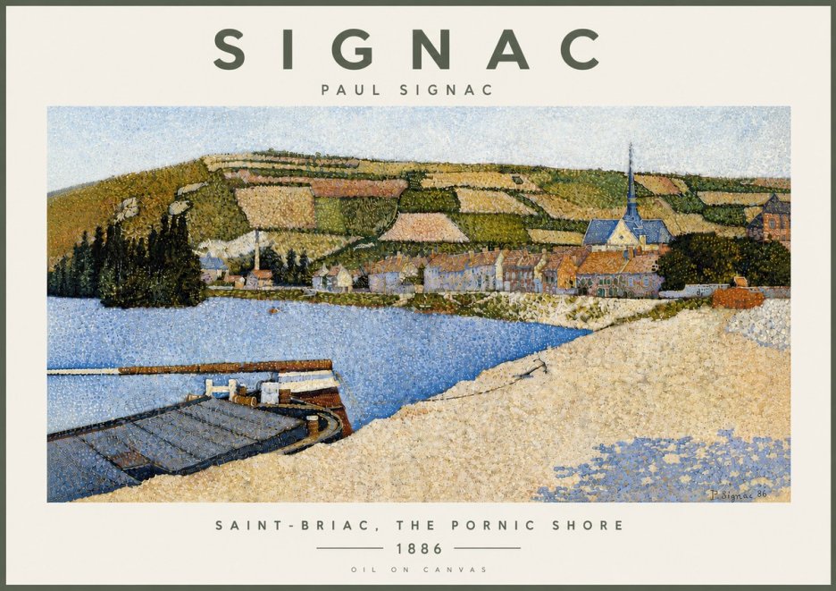 Signac Saint-briac, the Pornic Shore No5 - Poszter
