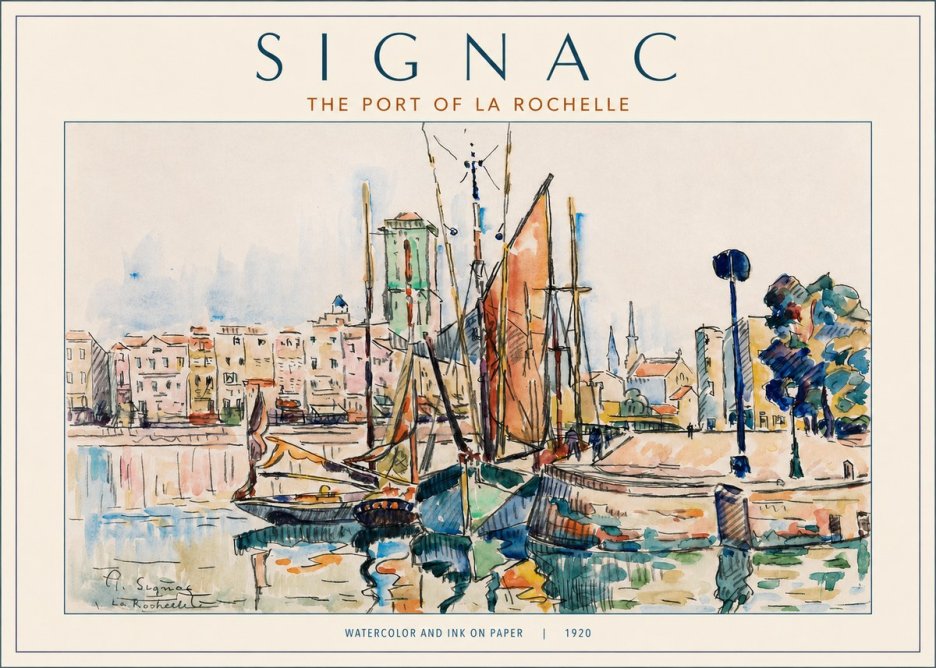 Signac The Port of La Rochelle No2 - Poszter