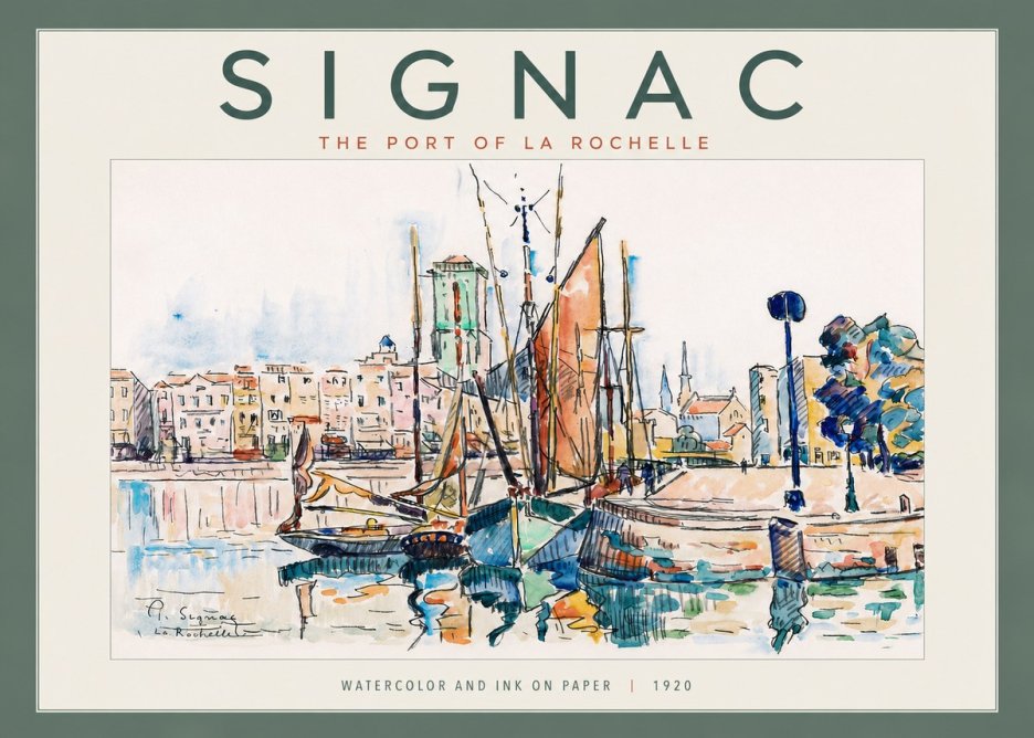 Signac The Port of La Rochelle No4 - Poszter