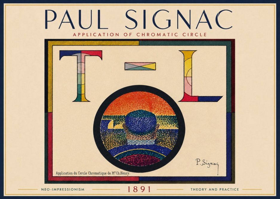 Signac Application of Chromatic Circle No6 - Poszter