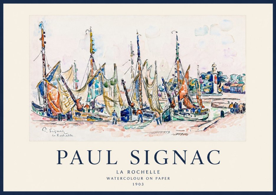 Signac La Rochelle I No1 - Poszter