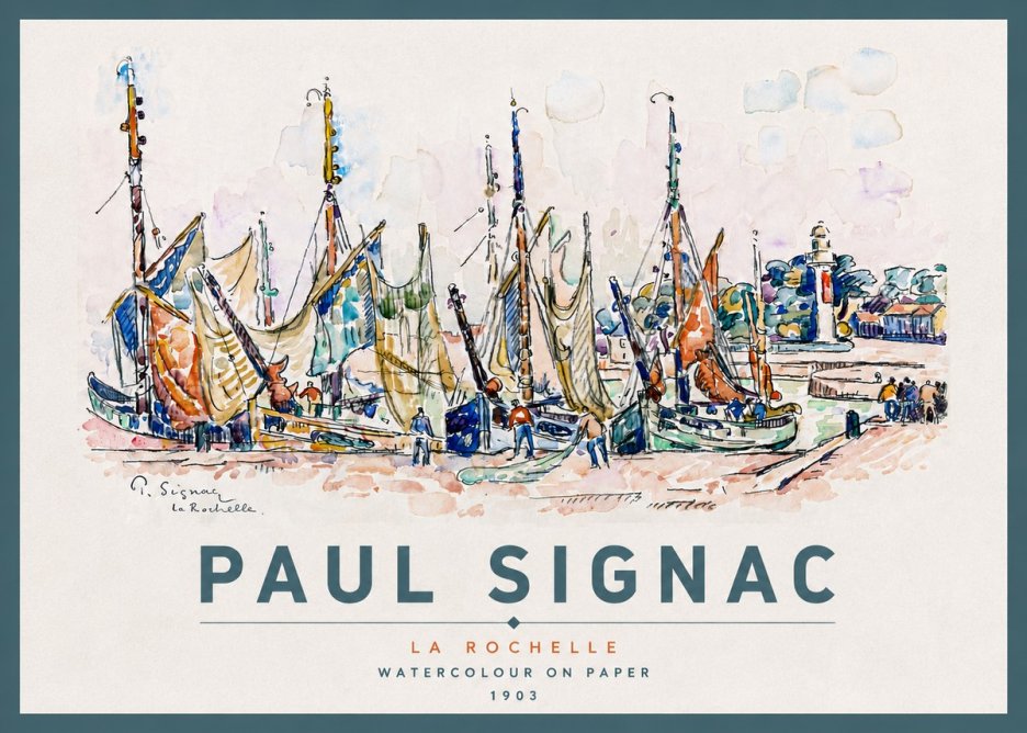 Signac La Rochelle I No4 - Poszter
