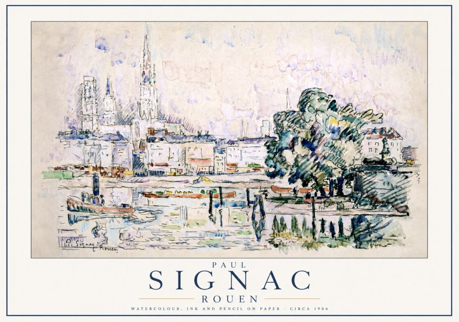 Signac Rouen No3 - Poszter