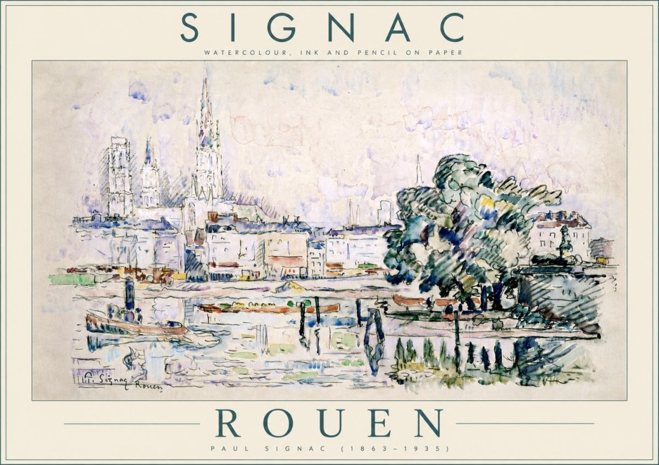 Signac Rouen No4 - Poszter