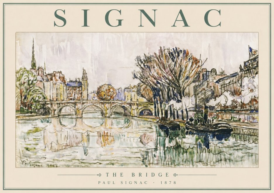 Signac The Bridge I No5 - Poszter