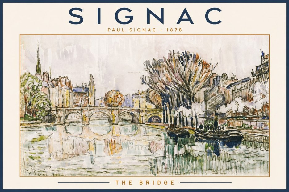 Signac The Bridge I No6 - Poszter