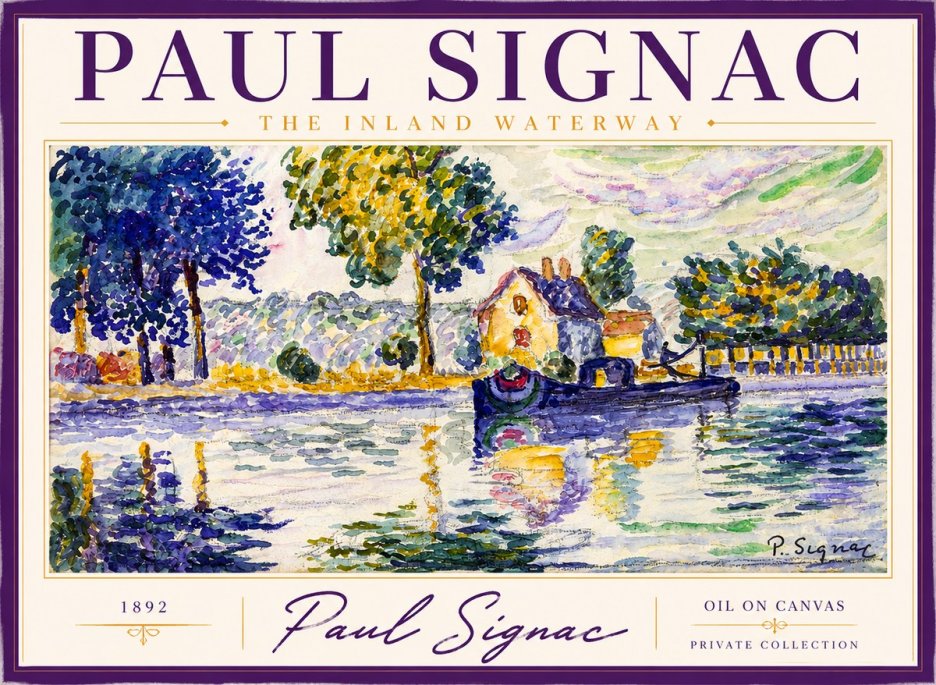 Signac The Inland Waterway No2 - Poszter