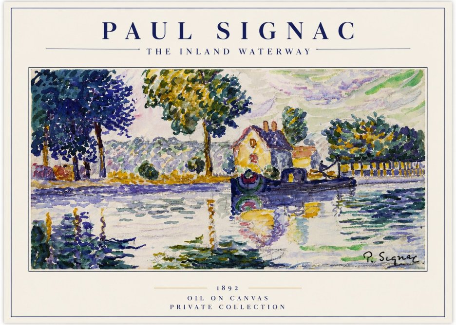 Signac The Inland Waterway No3 - Poszter