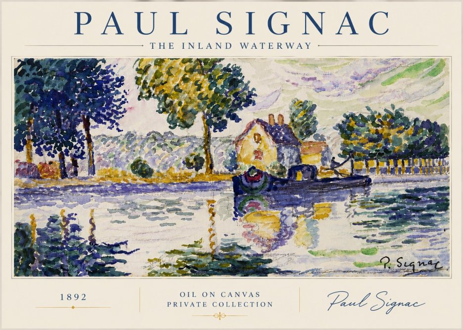 Signac The Inland Waterway No5 - Poszter