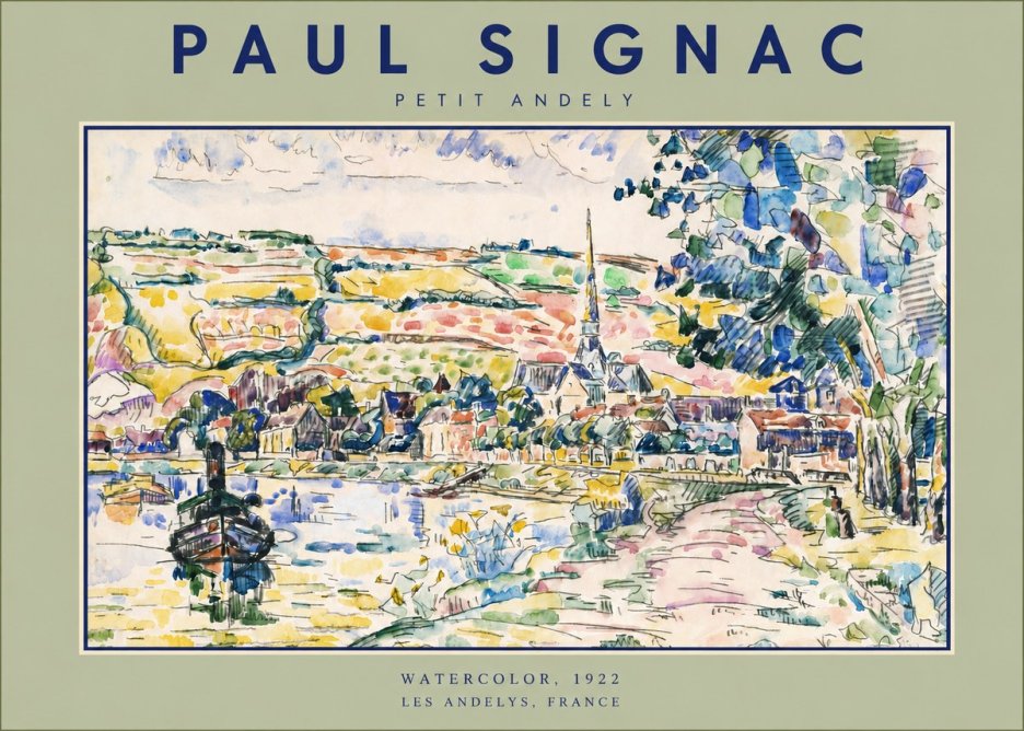 Signac Petit Andely No3 - Poszter