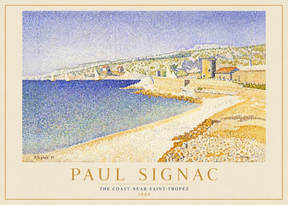 Signac The Coast Near Saint-tropez No5 - Poszter