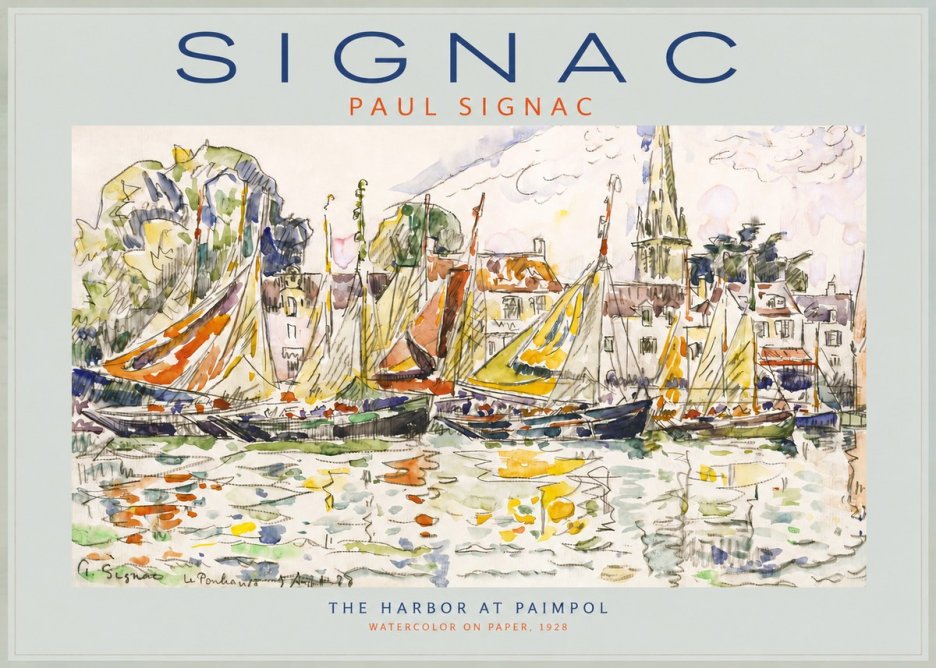 Signac The Harbor at Paimpol No2 - Poszter